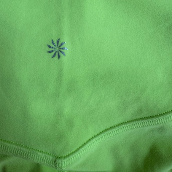 Vibrant Green Athleta 5" Salutation Stash Shorts (Size M) – Washed, Never Worn - Picture 4 of 6